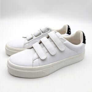 J/Slides Gennie Studded Platform Sneaker Shoes Women's White Size US9.5M EU40